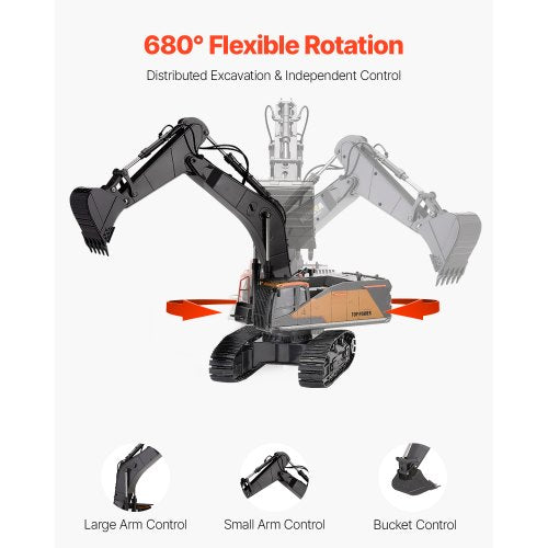 Remote Control Excavator Toy 22 Channel 114 Scale Remote Control Digger
