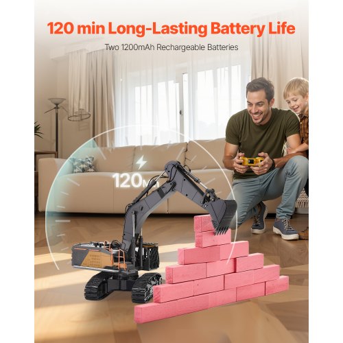 Remote Control Excavator Toy 22 Channel 114 Scale Remote Control Digger