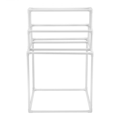 Towel Rack 8 Bars Outdoor PVC Towel Holder Freestanding Pool Towel Hanger