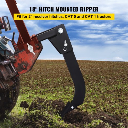Hitch Mounted Ripper 18 Shank Length Box Scraper Shank 4 Hole Site Box