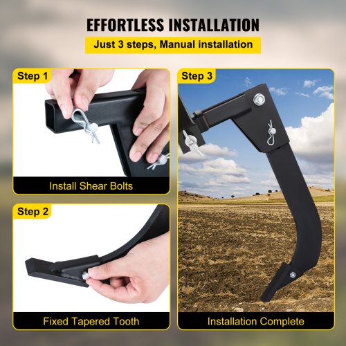 Hitch Mounted Ripper 18 Shank Length Box Scraper Shank 4 Hole Site Box