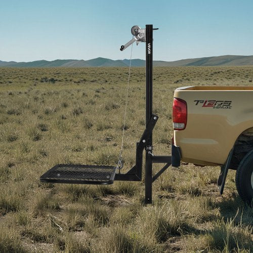 Hitch Deer Hoist with Lifting System Platform 300 lbs Load Capacity Game