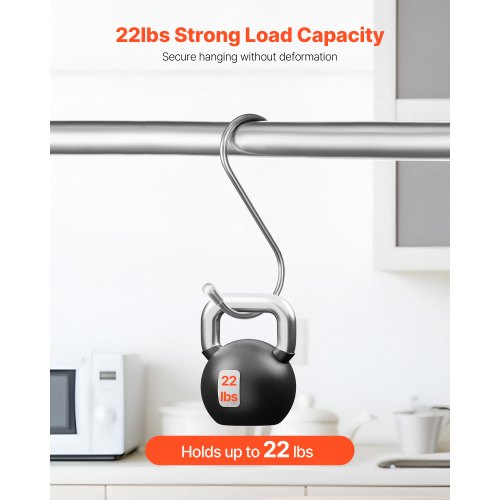 S Hooks 40 Pack 3.4 Inch Metal S Shaped Hangers of 2205 LBS Load Capacity