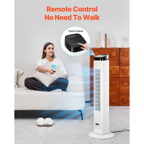 Tower Fan 22 fts Velocity Quiet Floor Fan 70° Oscillating Fans for Indoors