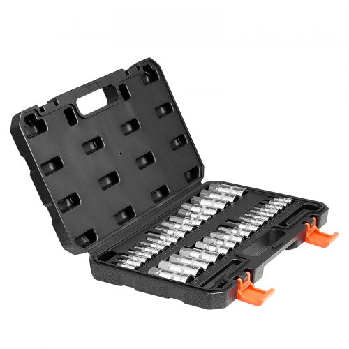 Hex Bit Socket Set 32Piece S2 Alloy Steel and CrV Steel Standard SAE