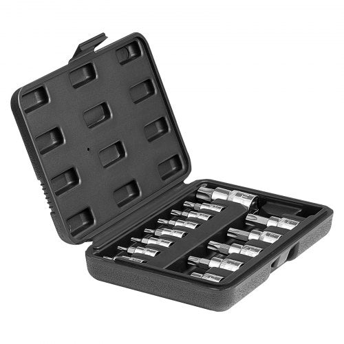 Torx Bit Socket Set 13Piece Star T8 – T60 Set S2 Alloy Steel and CrV