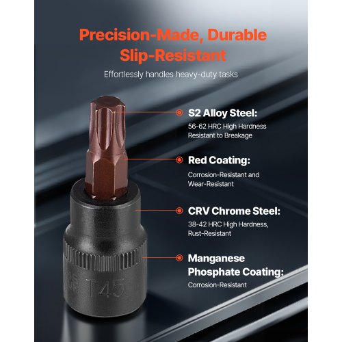 Torx Bit Socket and External Torx Socket Set 31Piece T8T70 and E4E24 S2