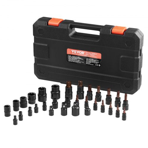 Torx Bit Socket and External Torx Socket Set 31Piece T8T70 and E4E24 S2