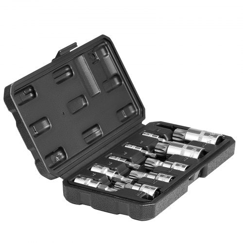 XZN Triple Square Spline Bit Socket Set 10Piece M4  M18 Premium CrV