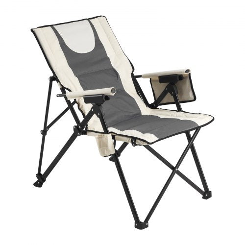 Folding Camping Chair 3 Reclining Positions Outdoor High Back Camping