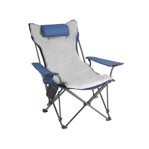 Reclining Camping Chair 4 Adjustable Positions Portable Folding Lounger