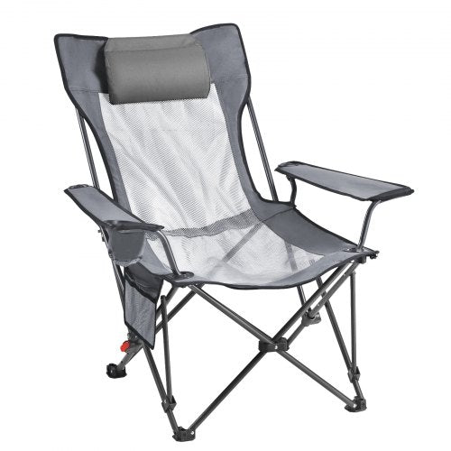 Reclining Camping Chair 4 Adjustable Positions Portable Folding Lounger 1