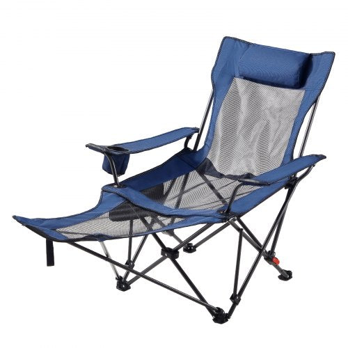 Reclining Camping Chair 4 Adjustable Positions Portable Folding Lounger 2
