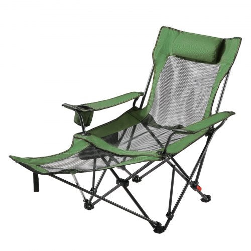 Reclining Camping Chair 4 Adjustable Positions Portable Folding Lounger 3
