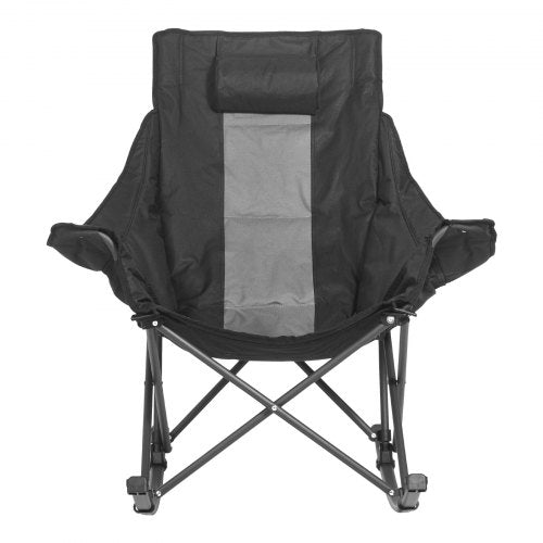 Rocking Camping Chair Portable Folding Rocker HeavyDuty Lawn Chair