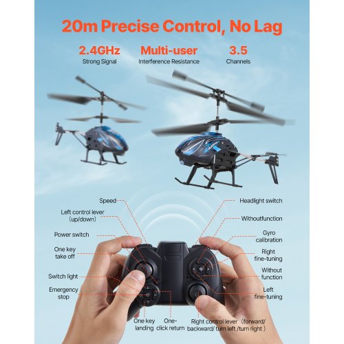 RC Helicopter 24GHz Flying Remote Control Helicopter 35 Channel RC