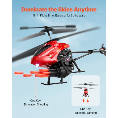 RC Helicopter 24GHz Flying Remote Control Helicopter with Shooting Mode