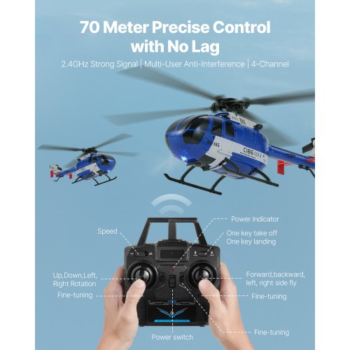 RC Helicopter 24GHz 4Propeller Remote Control Helicopter with 6Axis