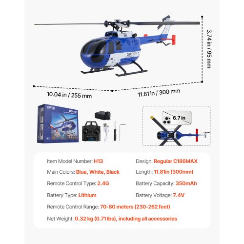 RC Helicopter 24GHz 4Propeller Remote Control Helicopter with 6Axis