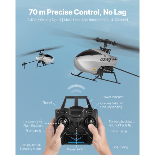 RC Helicopter 24GHz Single Propeller Remote Control Helicopter with Gyro