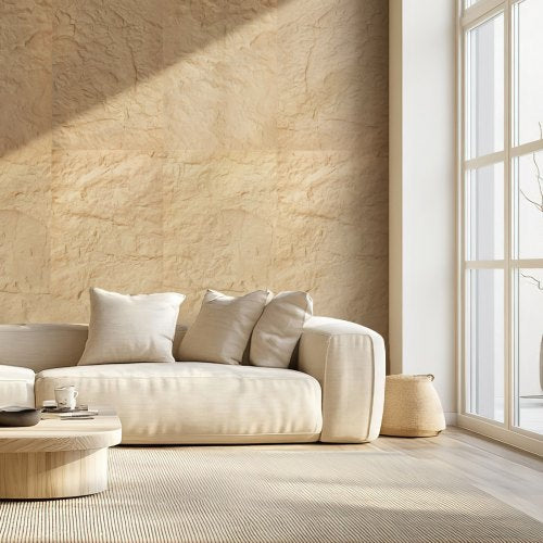 3D Wall Panels 4 Pack 48 x 24 in PU Natural Stone Imitation Wall Art Tiles