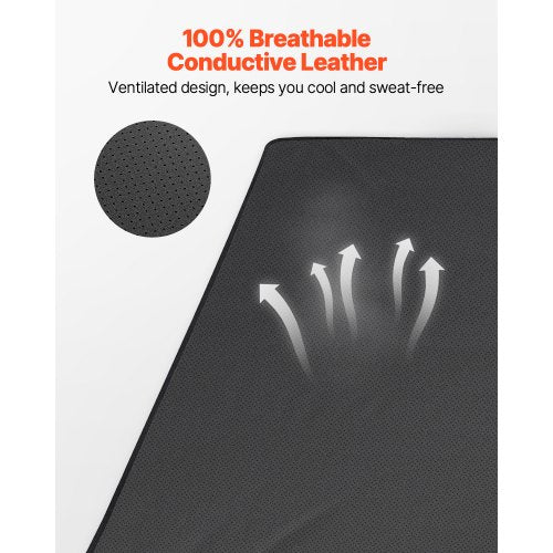 Grounding Mat 27 x 60 in AntiSlip PU Leather Earthing Mat with 15 Feet