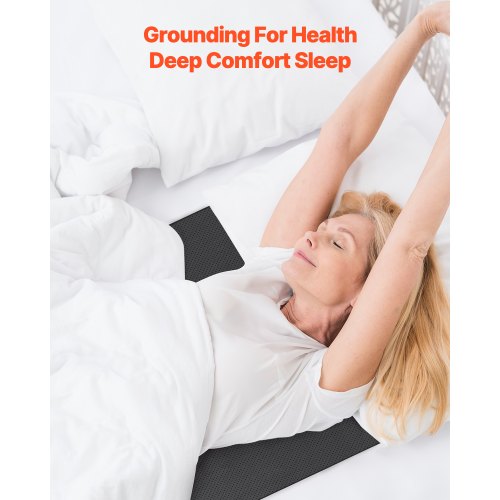 Grounding Mat 27 x 60 in AntiSlip PU Leather Earthing Mat with 15 Feet