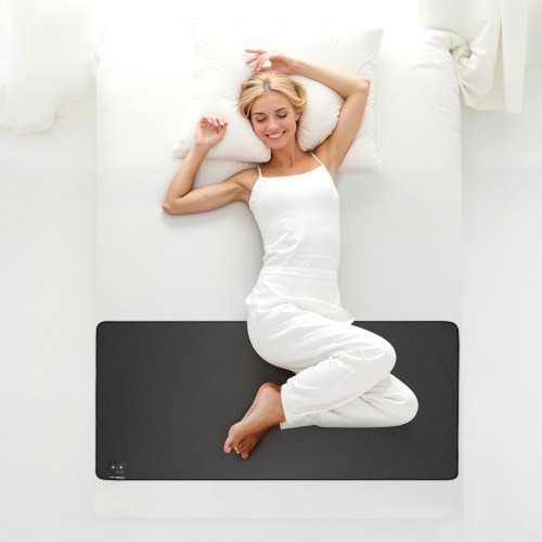 Grounding Mat 27 x 60 in AntiSlip PU Leather Earthing Mat with 15 Feet