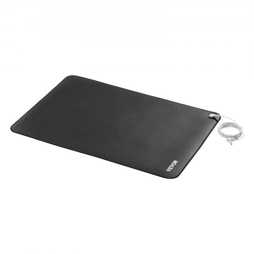 Grounding Mat 24 x 16 in AntiSlip PU Leather Earthing Mat 2 Packs with 15 ft