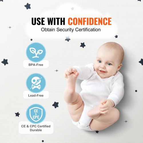 Baby Play Mat 55x79 Baby Crawling Mat NonSlip OnePiece Soft Baby