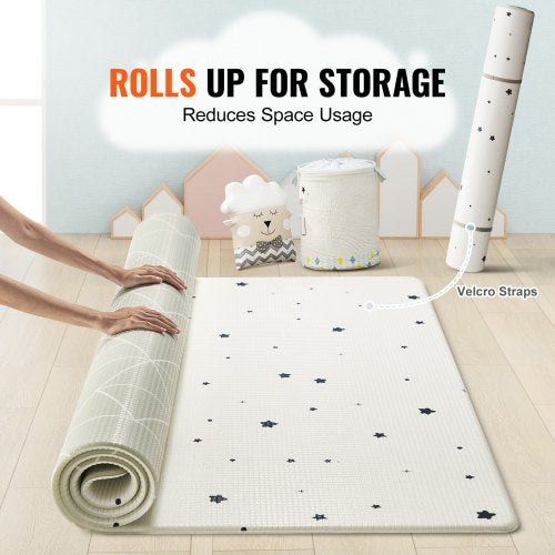 Baby Play Mat 55x79 Baby Crawling Mat NonSlip OnePiece Soft Baby