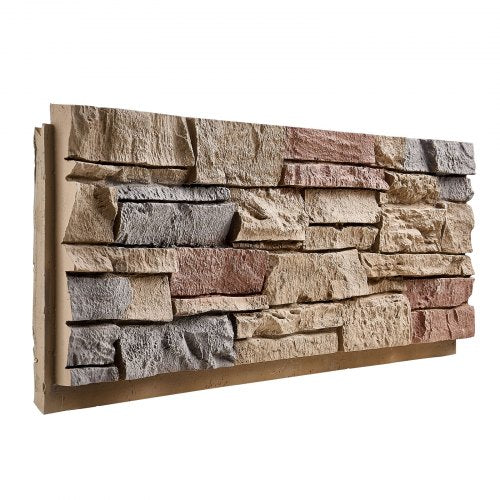 Faux Stacked Stone Panel 456 x 128 in Artificial Stone Wall Panels