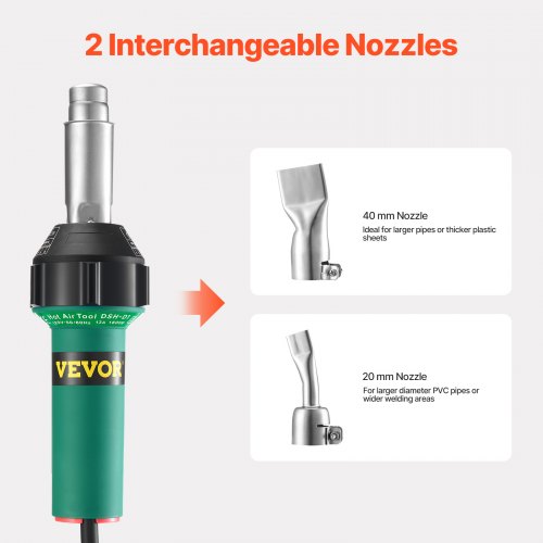 Hot Air Plastic Welder 1600W Hot Air Torch Pistol 1221112 PVC TPO Vinyl