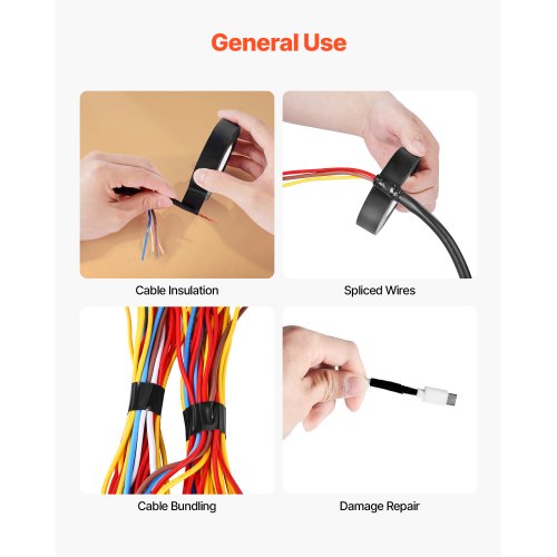 600V Electrical Tape 10 Rolls 34 in x 66 ft General Purpose PVC