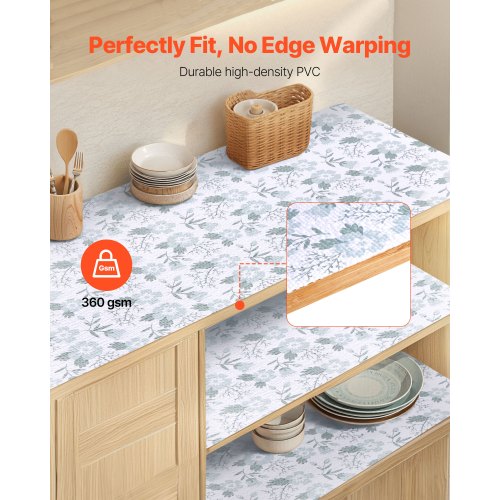 Drawer and Shelf Liner for Kitchen Cabinet NonAdhesive NonSlip Thick