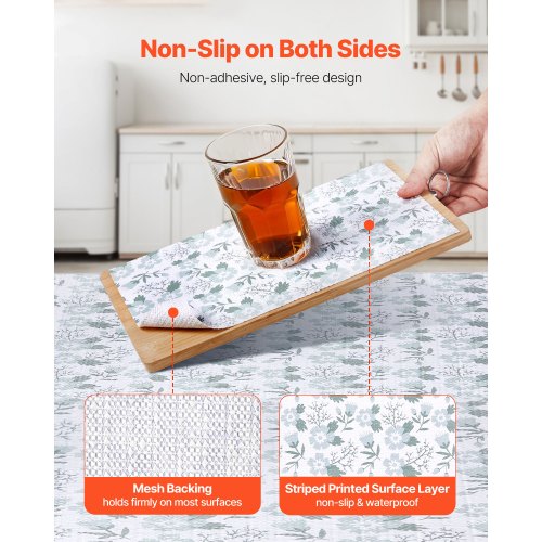 Drawer and Shelf Liner for Kitchen Cabinet NonAdhesive NonSlip Thick
