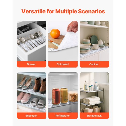 Drawer and Shelf Liner for Kitchen Cabinet NonAdhesive NonSlip Thick