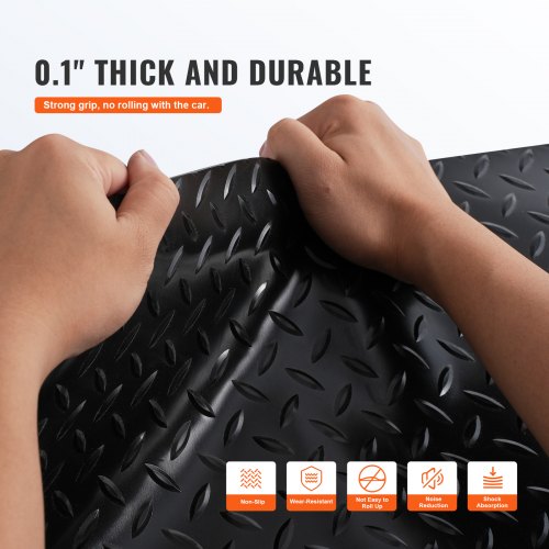Garage Floor Mat 17717 x 4331 inch PVC Garage Flooring Roll Nonslip