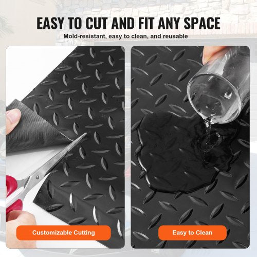 Garage Floor Mat 17717 x 4331 inch PVC Garage Flooring Roll Nonslip