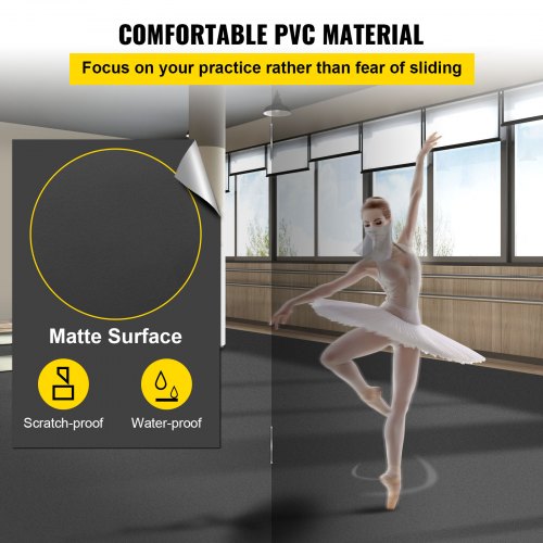 Dance Floor 66x9.8ft Dance Floor Roll 006in Thick PVC Vinyl Dance Floor