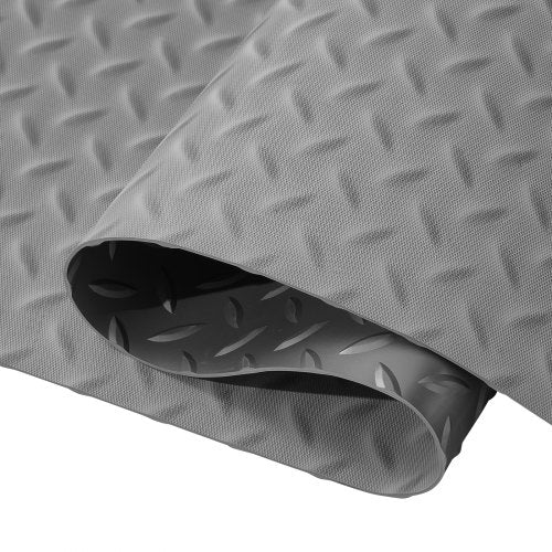 Garage Floor Mat 49x13ft Vinyl Garage Flooring Roll AntiSlide Diamond
