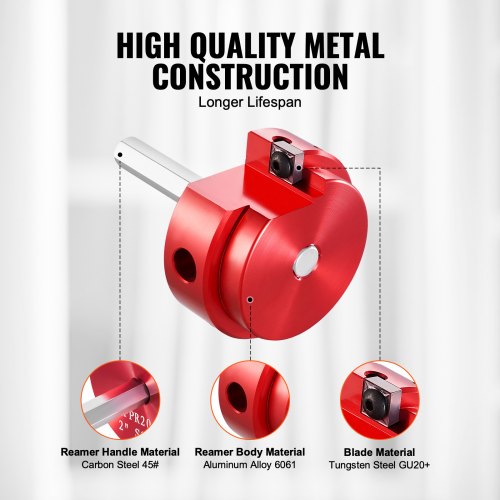 2 In PVC Pipe Reamer Aluminum Alloy PVC Pipe Fitting Saver for Use with SCH 40