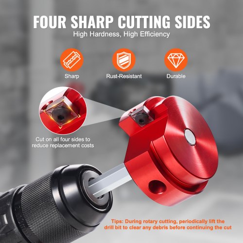 2 In PVC Pipe Reamer Aluminum Alloy PVC Pipe Fitting Saver for Use with SCH 40