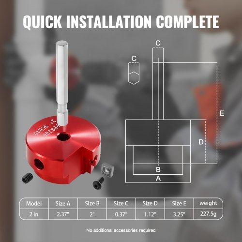 2 In PVC Pipe Reamer Aluminum Alloy PVC Pipe Fitting Saver for Use with SCH 40