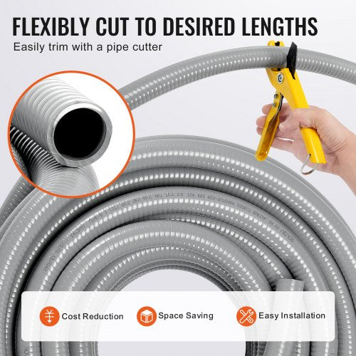 12Inch Flexible Electrical Conduit 100 ft PVC LiquidTight Conduit