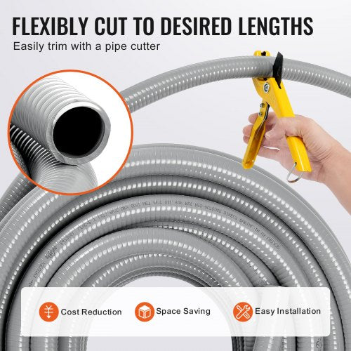 1Inch Flexible Electrical Conduit 100 ft PVC LiquidTight Conduit