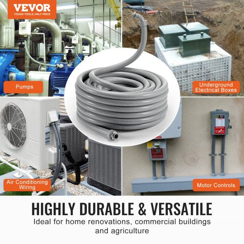 1Inch Flexible Electrical Conduit 100 ft PVC LiquidTight Conduit
