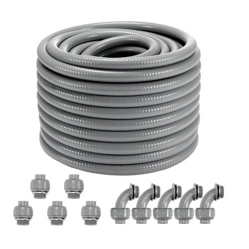 34Inch Flexible Electrical Conduit 100 ft PVC LiquidTight Conduit