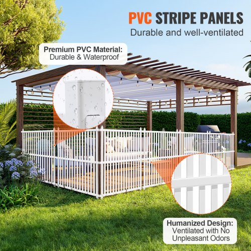 48 W x 48 H Vinyl Privacy Fence Panels Air Conditioner Fence Outdoor