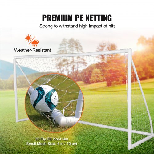 Portable Soccer Goal 12x6 ft Soccer Net Adults Kids Backyard Soccer Net
